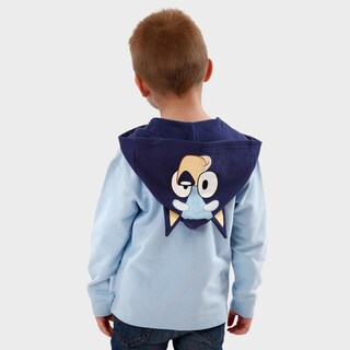 Foto 5 | Foto 5 | Disfraz De Disfraz Con Capucha Y Cremallera Azul Con Orejas 3d Para Niños De 3 Años - Venta Internacional.