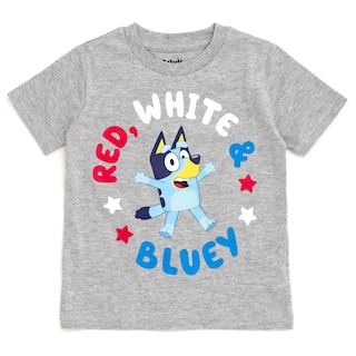 Foto 1 | Foto 1 | Camiseta Bluey Del 4 De Julio Para Niño Y Niña, Gris, Talla 4 - Venta Internacional.