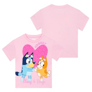 Foto 7 | Foto 7 | Camiseta Bluey Bingo Girls De Manga Corta 100% Algodón Rosa 3t - Venta Internacional.