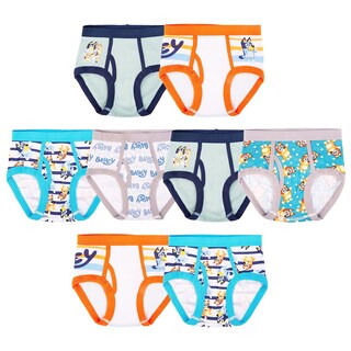 Foto 1 | Foto 1 | Braguitas Underwear Bluey De Algodón 100% Peinado Para Niños 2/3t-8, Paquete De 8 - Venta Internacional.