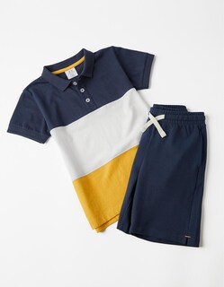 Foto 1 | Foto 1 | Conjunto De Camiseta Tipo Polo Y Short Para Niño Zippy