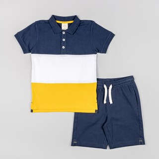Foto 2 | Foto 2 | Conjunto De Camiseta Tipo Polo Y Short Para Niño Zippy