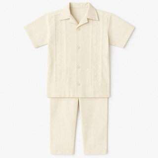 Foto 1 | Foto 1 | Conjunto Para Niño Chicos Olé 2863 Beige Guayabera 2 Piezas