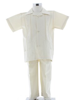 Foto 3 | Foto 3 | Conjunto Para Niño Chicos Olé 2863 Beige Guayabera 2 Piezas