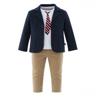 Foto 1 | Foto 1 | Conjunto Para Niño Chicos Olé 3633 Azul Marino Cómodo 3 Piezas