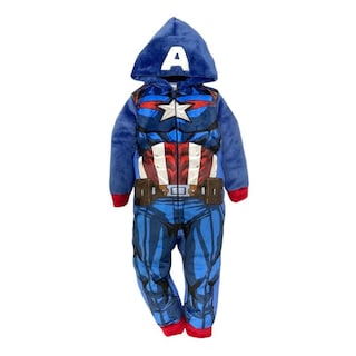 Foto 2 | Foto 2 | Mameluco Marvel 1434-14 Azul Capitán América con Gorro Bordado
