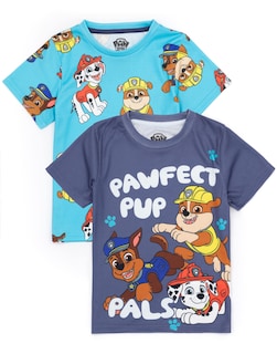 Foto 5 | Foto 5 | Conjunto De Pijama Paw Patrol Para Niños, Paquete De 2 | Camiseta Azul De Manga Corta Y Pantalones Cortos - Venta Internacional.