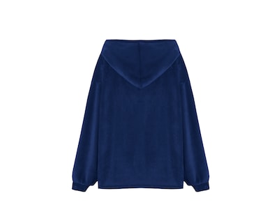 Foto 4 | Foto 4 | Sudadera Cobija Infantil Unitalla, Térmica Con Capucha Con Borrega Y Mangas Y Bolsillo Azul Marino Bluelander