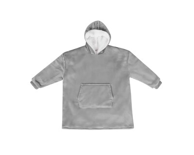 Foto 2 | Foto 2 | Sudadera Cobija Infantil Unitalla, Térmica Con Capucha Con Borrega Y Mangas Y Bolsillo Gris Bluelander