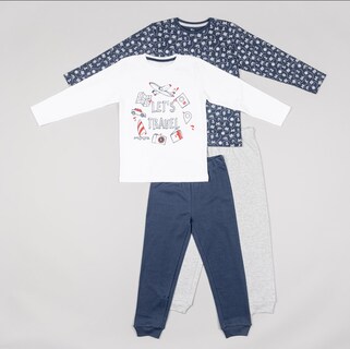 Foto 1 | Foto 1 | Pijama 4 Piezas Para Niño Zippy