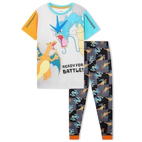 Set De Pijama Pokémon Boys Lounge Wear De 4 A 14 Años, Gris Y Negro - Venta Internacional.