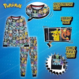 Foto 4 | Foto 4 | Set De Pijamas Pokémon Pikachu Para Niños De 9 A 10 Años, Aplicación Negra - Venta Internacional.