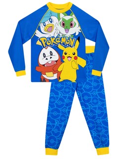 Foto 1 | Foto 1 | Pijama Infantil Pokémon de Algodón Azul - Venta Internacional