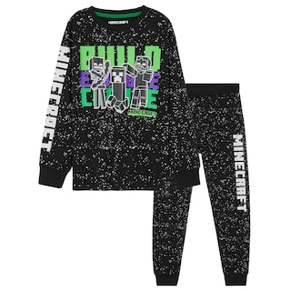 Foto 1 | Foto 1 | Conjunto De Pijama Minecraft Para Niños De 5 A 14 Años, Color Negro - Venta Internacional.