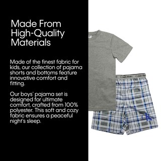 Foto 5 | Foto 5 | Conjunto De Pijama Calvin Klein Para Niños, Color Negro Iris/mármol, Talla Xl (14/16) - Venta Internacional.