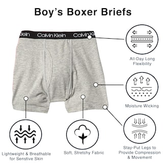 Foto 2 | Foto 2 | Calzoncillos Tipo Bóxer Calvin Klein Little Modern De Algodón Para Niños, Paquete De 5 - Venta Internacional.
