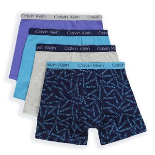 Foto 1 | Foto 1 | Calvin Klein Calzoncillos Tipo Bóxer Para Niños, Paquete De 4 Unidades, Blue Moon Xl - Venta Internacional.