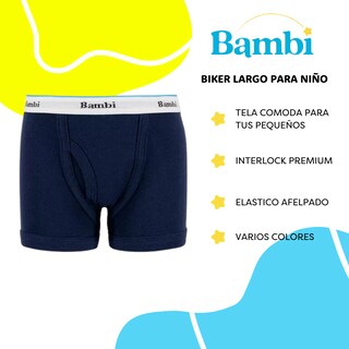Foto 2 | Foto 2 | Boxer Calzon Bambi Para Niño 3 Piezas Ropa Interior Blanco