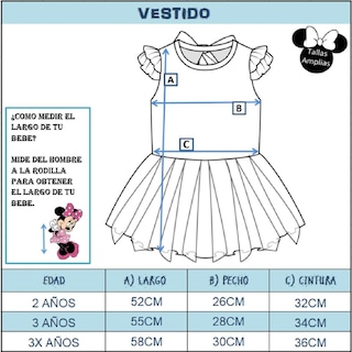 Foto 5 | Foto 5 | Vestido Disney Minnie Cutest Ever! Rojo para Bebé