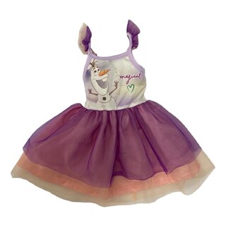 Foto 1 | Foto 1 | Vestido Estampado Tirantes Disney Olaf Púrpura