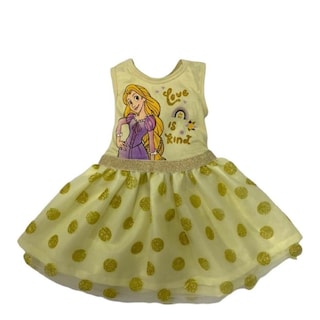 Foto 1 | Foto 1 | Vestido Estampado Disney Princess Rapunzel Dorado