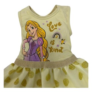 Foto 3 | Foto 3 | Vestido Estampado Disney Princess Rapunzel Dorado
