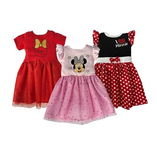 Foto 1 | Foto 1 | Kit 3 Vestidos Disney Minnie Rojo/Rosa/Negro