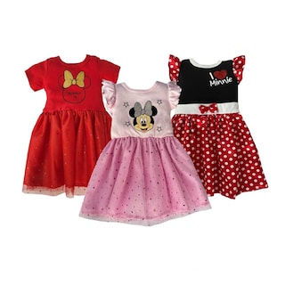 Foto 1 | Foto 1 | Kit 3 Vestidos Disney Minnie Rojo/Rosa/Negro