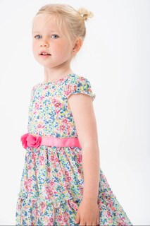 Foto 5 | Foto 5 | Vestido De Gasa Con Estampado Floral Boboli para Niña