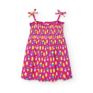 Foto 1 | Foto 1 | Vestido de Punto Boboli Rosa Estampado para Niña