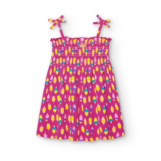 Foto 2 | Foto 2 | Vestido de Punto Boboli Rosa Estampado para Niña
