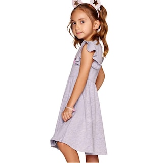 Foto 2 | Foto 2 | Vestido Ilusión 11041 Gris para Niña