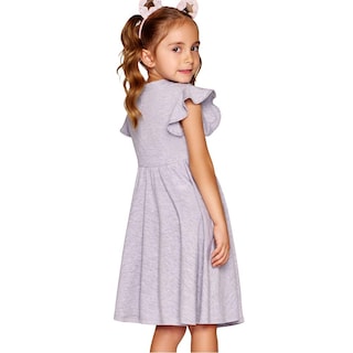 Foto 3 | Foto 3 | Vestido Ilusión 11041 Gris para Niña