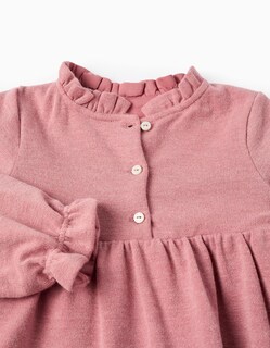 Foto 2 | Foto 2 | Vestido De Punto Con Volantes Para Niña Rosa Zippy