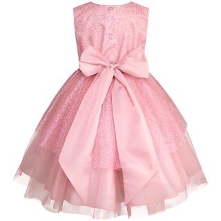 Foto 3 | Foto 3 | Vestido de Fiesta Rosa Palo Con Brillos Y Flores 3d Para Niñas Gerat