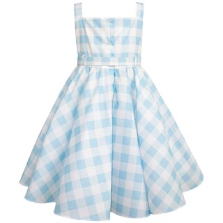Foto 2 | Foto 2 | Vestido Cielo A Cuadros Estilo Barbie Para Niñas De Gerat