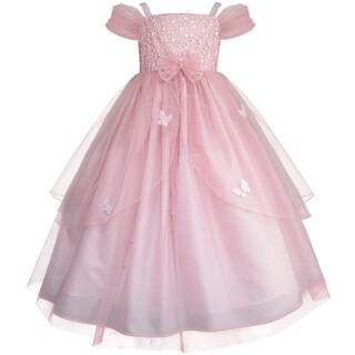 Foto 2 | Foto 2 | Vestido Rosa De Princesa Con Tul Para Niñas Gerat