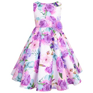 Foto 2 | Foto 2 | Vestido De Flores Lila Para Niñas Gerat
