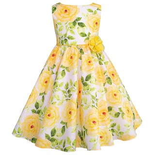 Foto 2 | Foto 2 | Vestido Floral Amarillo Para Niñas Gerat