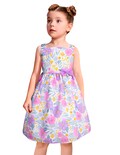 Vestido Floral para Niña con Moño Gerat