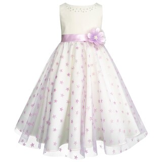 Foto 2 | Foto 2 | Vestido de Fiesta con Estrellas Gerat Lila para Niña