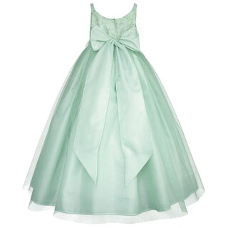 Foto 3 | Foto 3 | Vestido De Fiesta Verde Pastel Con Tul Y Flores Gerat