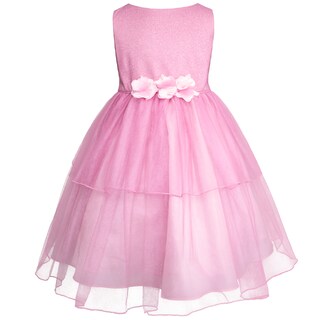 Foto 2 | Foto 2 | Vestido De Fiesta Rosa Con Brillos Gerat Para Niñas