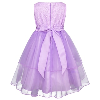 Foto 3 | Foto 3 | Vestido de Fiesta Lila con Encaje y Tul para Niña Gerat