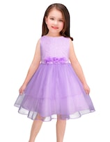 Vestido de Fiesta Lila con Encaje y Tul para Niña Gerat