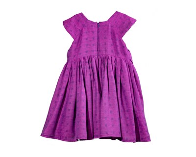 Foto 2 | Foto 2 | Vestido Para Niña Carana Corto, Sin Mangas Con Adornos, Corte Amplio Color Rosa Fucsia