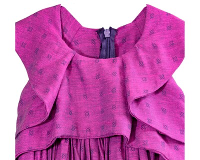 Foto 3 | Foto 3 | Vestido Para Niña Carana Corto, Sin Mangas Con Adornos, Corte Amplio Color Rosa Fucsia
