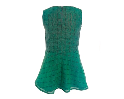 Foto 3 | Foto 3 | Vestido Para Niña Carana Corto, Sin Mangas Corte Circular Con Moño Color Verde