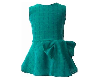 Foto 5 | Foto 5 | Vestido Para Niña Carana Corto, Sin Mangas Corte Circular Con Moño Color Verde