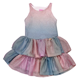 Foto 1 | Foto 1 | Vestido En Poliester Multicolor De Barbie En Tirantes Para Niña
